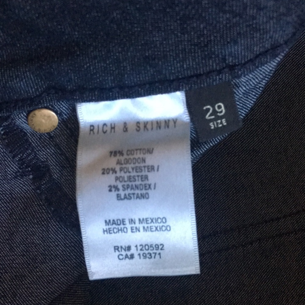Rich &Skinny Marilyn Stretch Denim Jeans Nightfall - Picture 5 of 7
